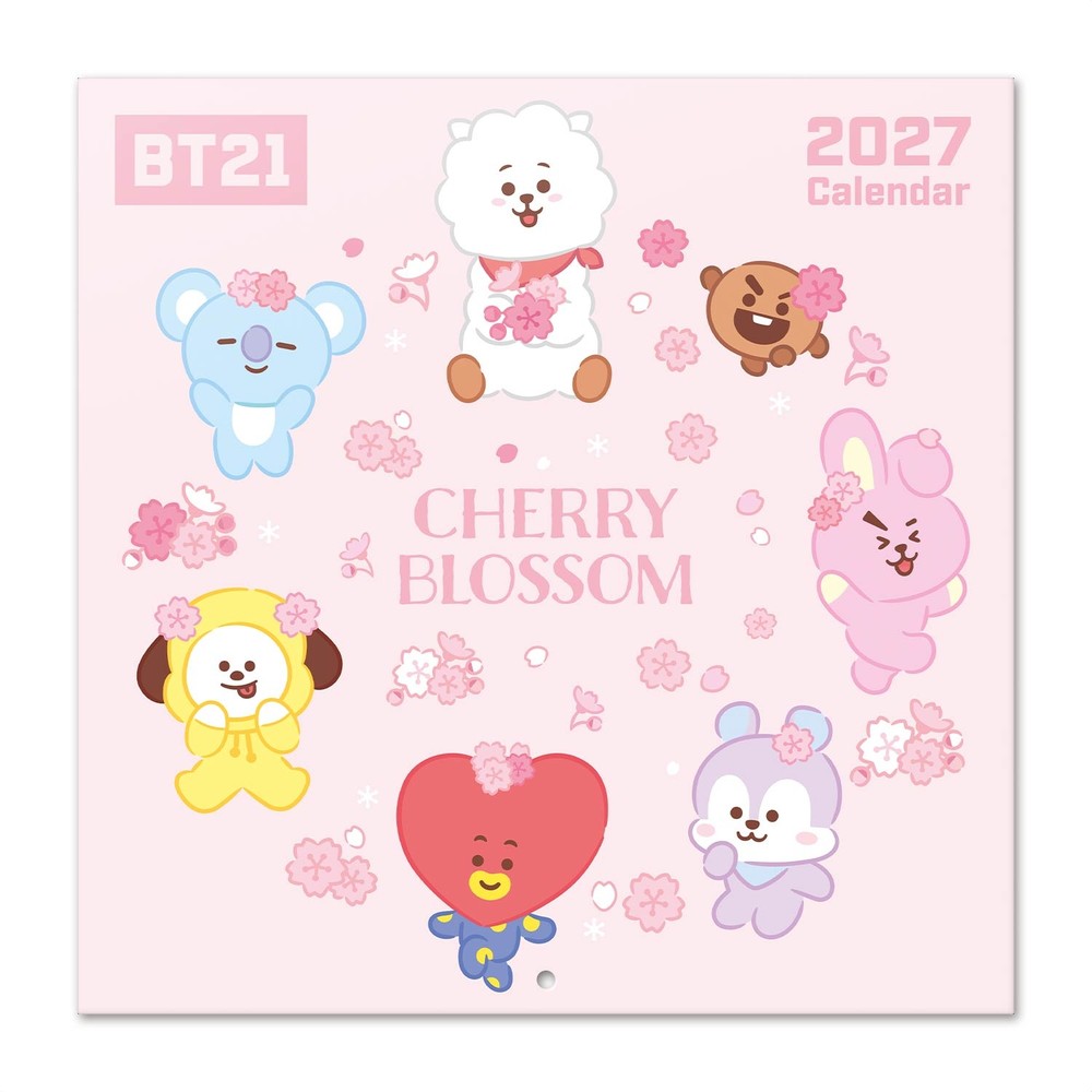 BT21 - 2027 30X30 Kalender - Mehrfarben